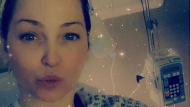 Sarah Harding went public with her cancer diagnosis in August 2020. Pic: @sarahnicoleharding